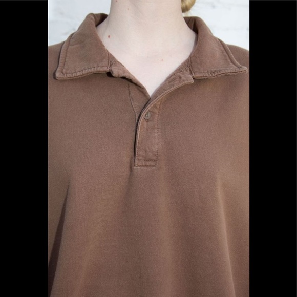 Brandy Melville Tops Brandy Melville Brown Archer Sweatshirt Poshmark